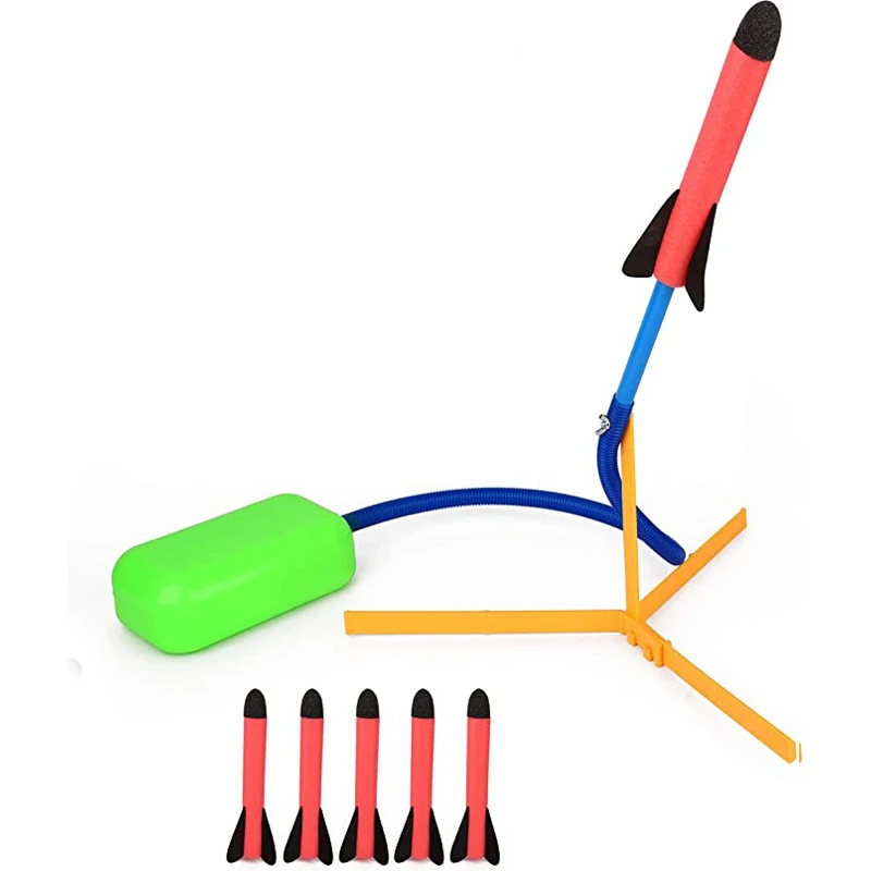 

Foot Press Mini Bazooka Launch Model Children's Cupola Toy EVA Pedal Rocket Launcher Outdoor Interactive Sport Toy Puzzle Game
