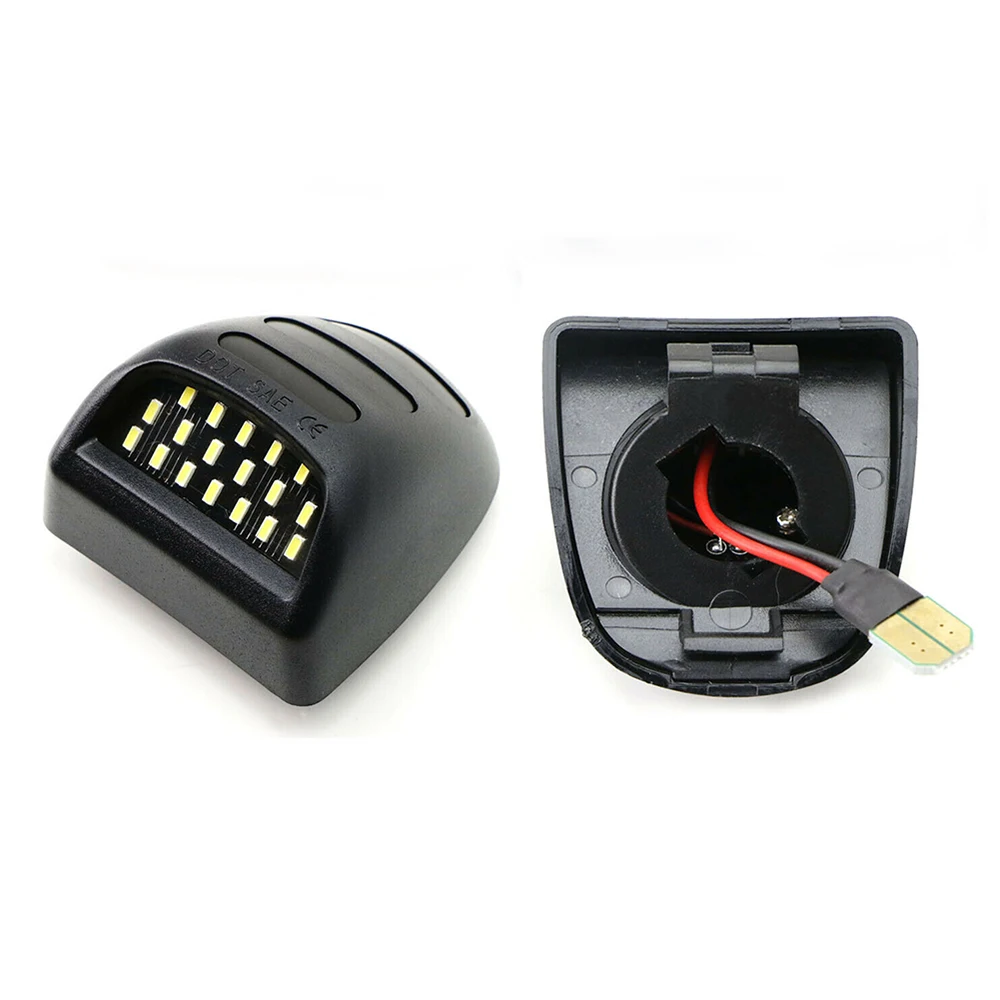 Комплект из 2 предметов белый красный светодиодный автомобиля номерной знак