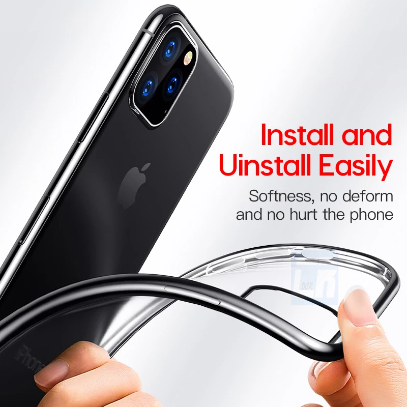 Чехол для iPhone 11 Роскошный Матовый чехол с покрытием телефона X XR XS MAX 8 7 6S Plus мягкая