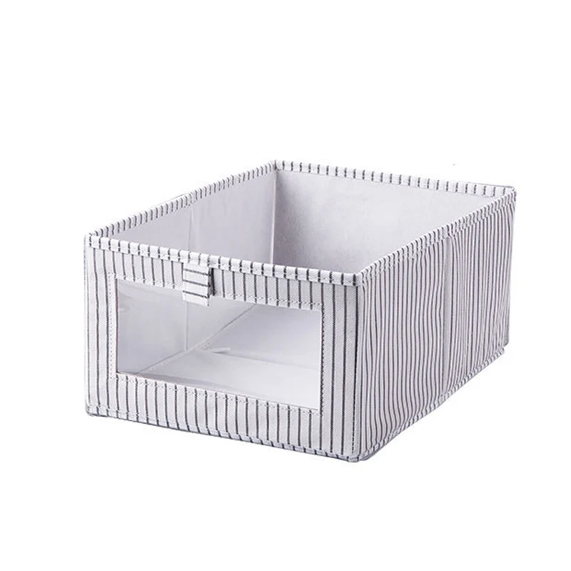 

4pcs Large Capacity Clothes Storage Bag Organizer with Reinforced Handle and Clear Window Foldable Case Household SASI