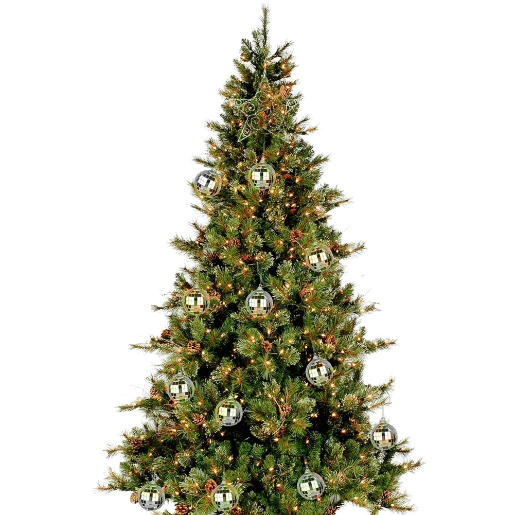 Светоотражающий декоративный зеркальный шар диаметром 2 шт. стеклянный для бара