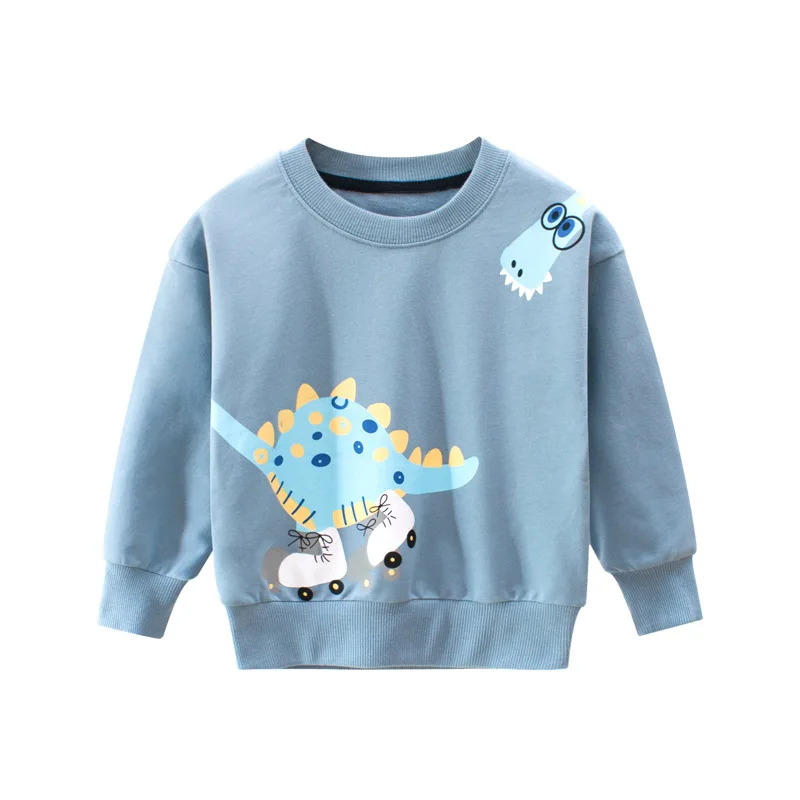 

Retail Autumn Winter Warm Sweater 2-9 Years Old Children Long Sleeve Cartoon Print School Baby Cotton Handsome Kids Boy Knitwear
