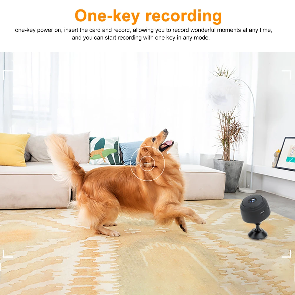 

1080P Mini Magnetic Auto Night Vision Wide Angle Wireless Remote Home Portable Motion Detection Surveillance Video WIFI Camera