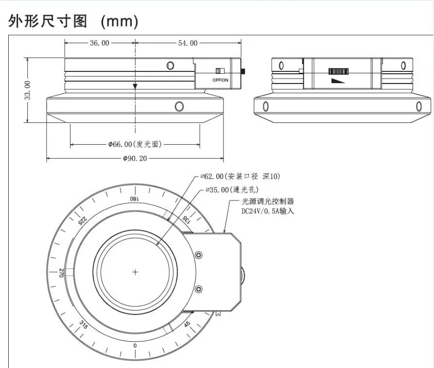 Топ Регулируемый большой powermicroscope светодиодный поляризационный светильник