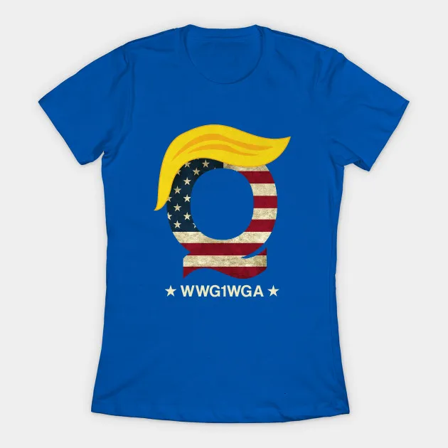 QAnon WWG1WGA Q Anon футболка Great Awakening MAGA USA женская футболка|Футболки| |