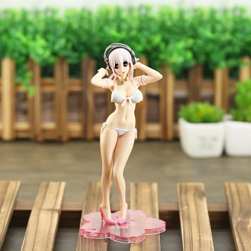 Супер Sonico Сексуальная экшн фигурка из ПВХ Supersonico модель купальника японские