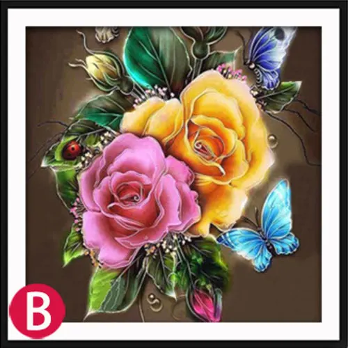 Элегантный цветок розы 5D алмазная картина Dreamy Flora частичная Смола DIY Алмазная
