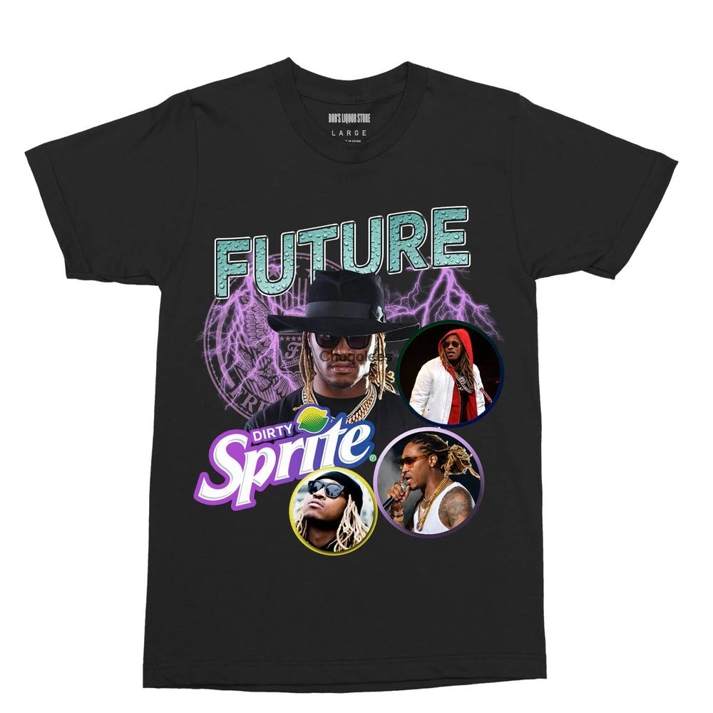 Будущее Freebandz надпись Dirty Sprite Тройник|Мужские футболки| |