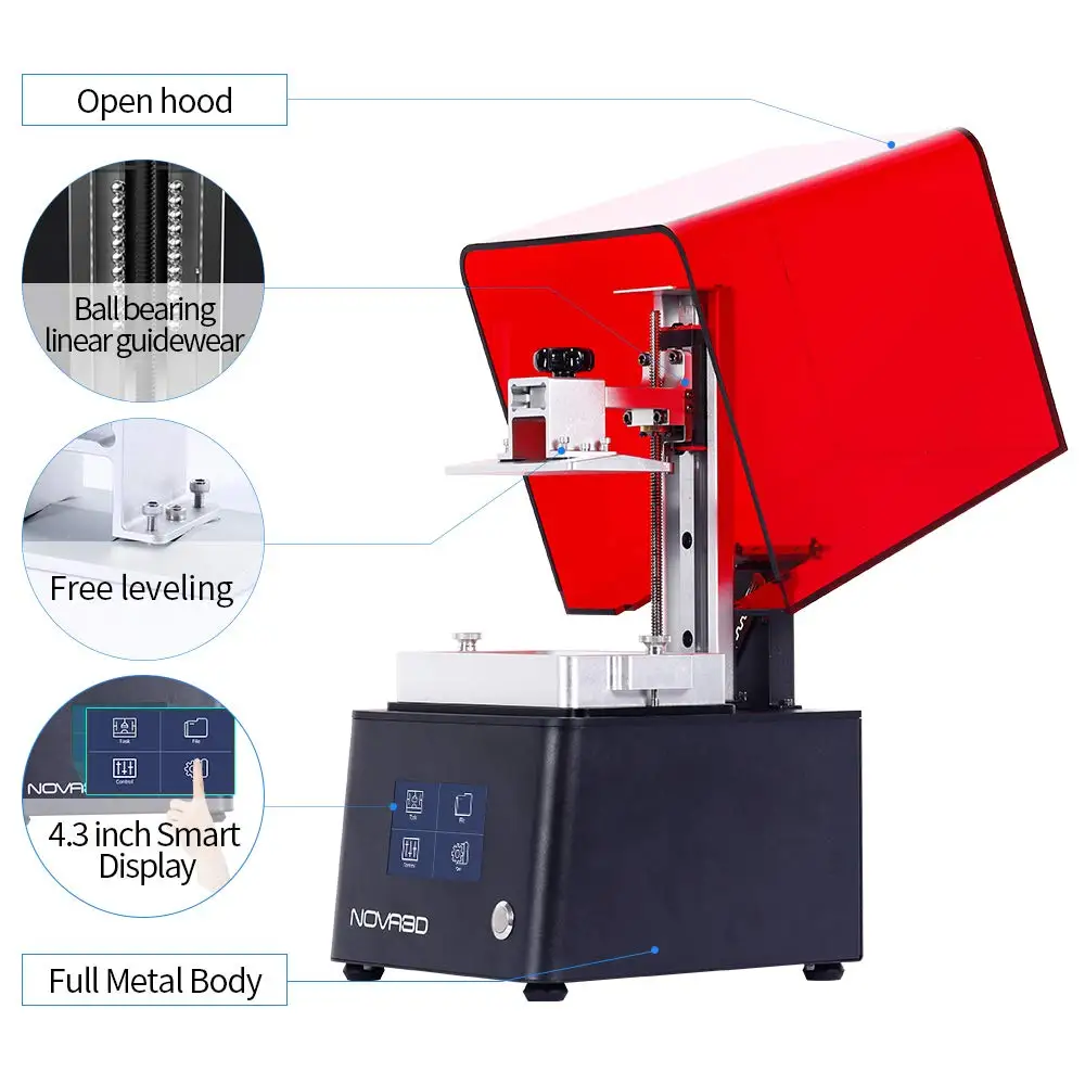 SLA Drucker NOVA3D MSLA 3D принтер Bene4 моно УФ-фототерапия 2K LCD ювелирные изделия
