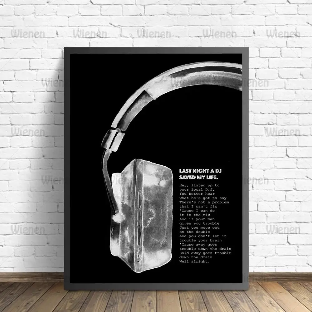 Плакат на холсте с мотивами музыки и цитатами большой постер в стиле хип-хоп