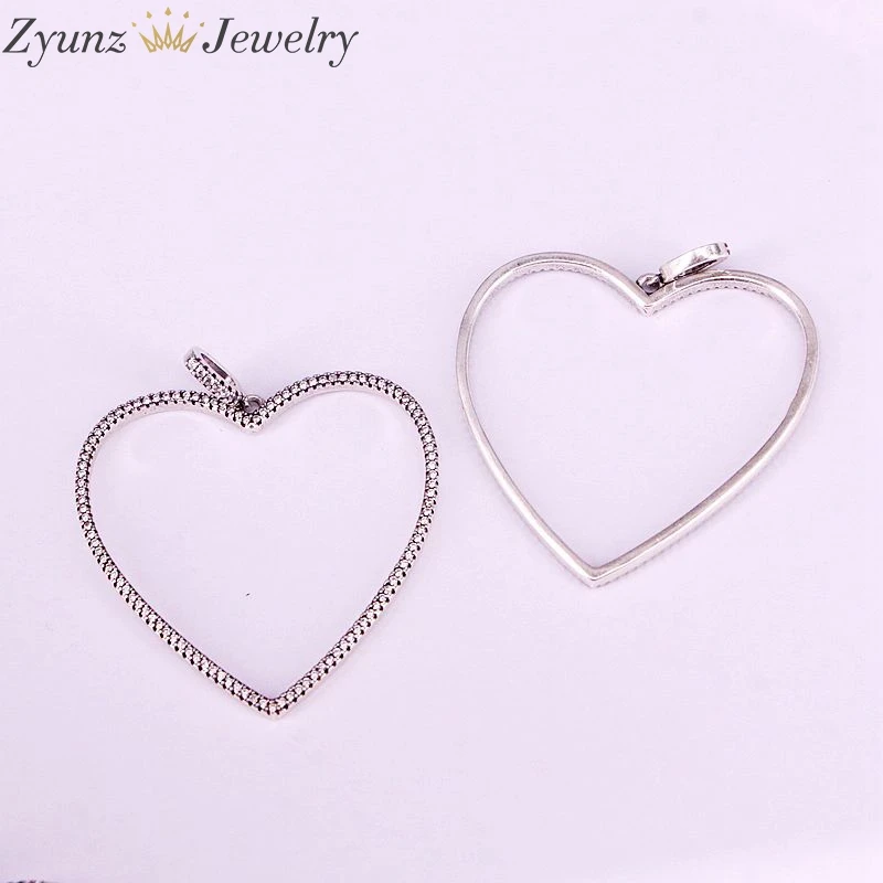 3 шт. 42*44 мм искусственная подвеска с микрозакрепкой цвет под старину