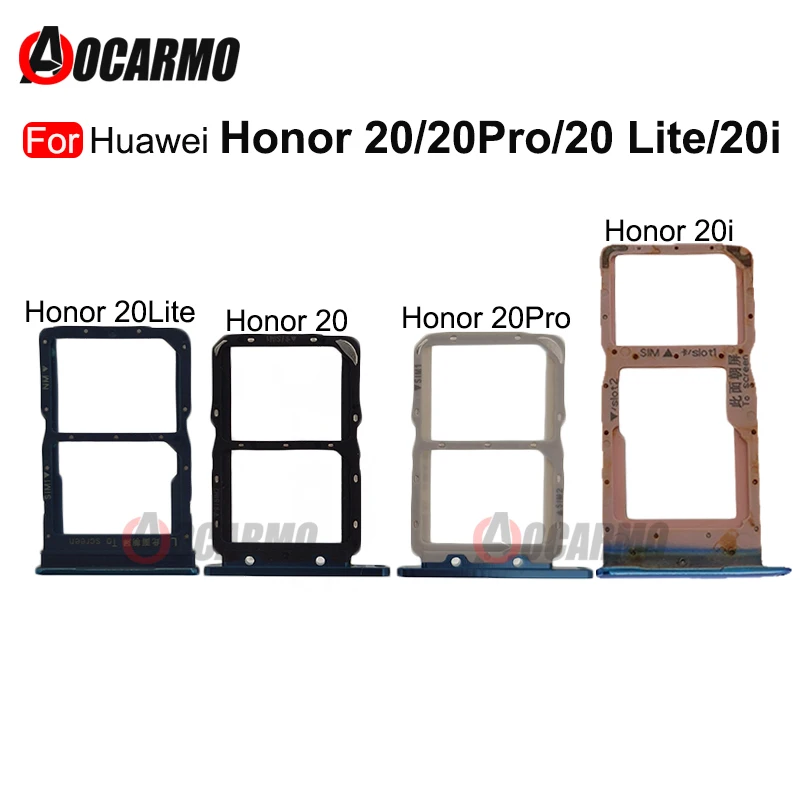 Держатель слота для карты памяти MicroSD Nano Sim Huawei Honor 20 Lite Pro 20i запасные части|Шлейфы