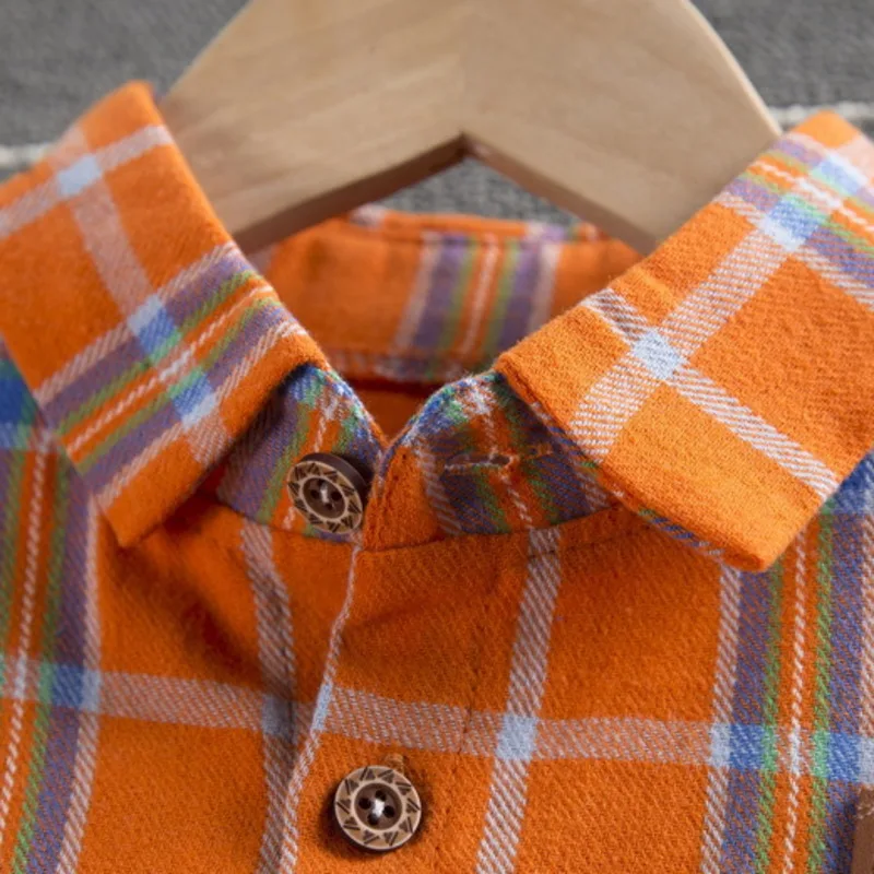 

Spring Autumn Children Cotton Clothes Baby Boys Plaid Jacket Denim Pants 2Pcs/sets Infant Outfit Kids Fashion Toddler Tracksuits