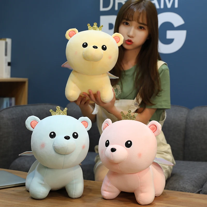 Милый ангел медведь Плюшевая Кукла kawaii плюшевый кукла Детская плюшевая игрушка