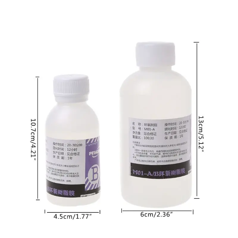 

450g Epoxy Resin & Curing Agent Kit Fiber Reinforced Polymer Resin Composite Material 350g Epoxy Resin 100g Curing Agent