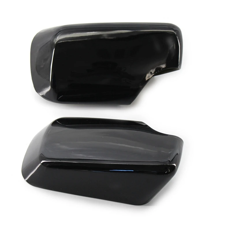 Pair Rear View Mirror Covers Side Caps For-BMW E46/E39 3/5 Series 1998-2005 Gloss Black 51168238375 51168238376 | Автомобили и