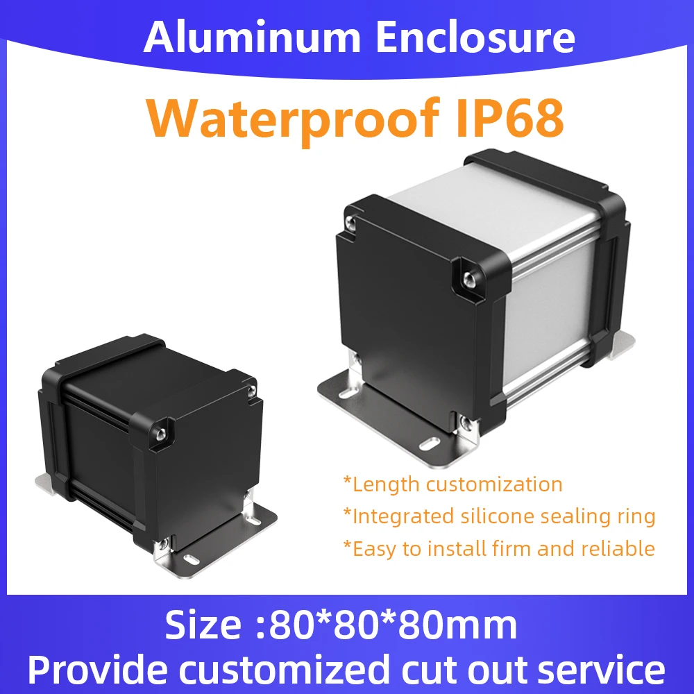 Внешний аккумулятор Almunium водонепроницаемый корпус для аккумулятора электронной