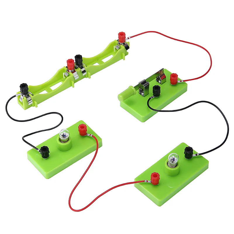 Electricity Learning Circuit Kit Kids Montessori Science Toys Experiment Basic Physics Educational Teaching | Канцтовары для офиса