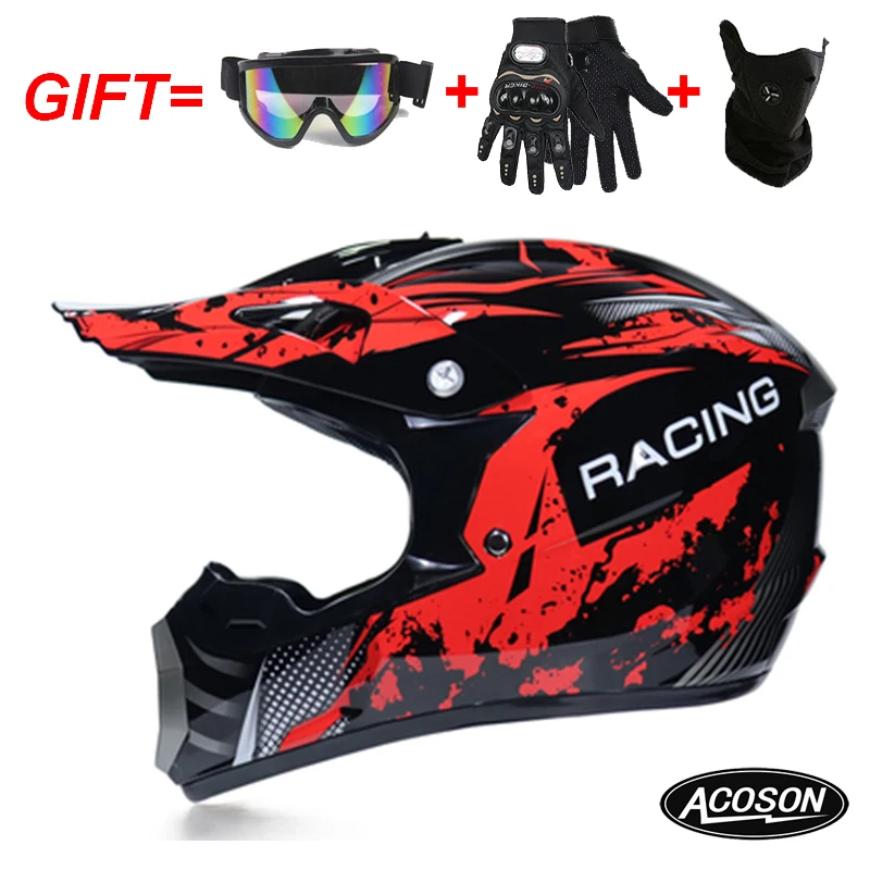 Motorcycle cross motorcycle helmet for motorcycle helmet down MTB DH off road motorcycle cross racing helmet point with goggles