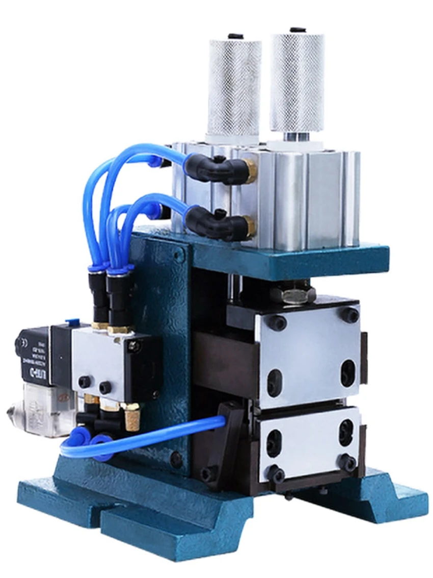 Pneumatic stripping twisting machine 3F cable stripping machine small sheath wire and vertical core wire stripping machine