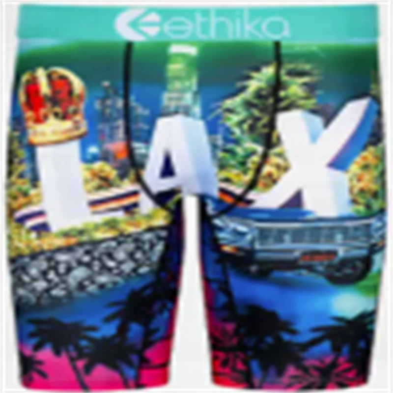 

Ethika Trendy Summer Mens Sports Shark Print Shorts Fashion Soft And Breathable Boxer 2021 Latest Ethika