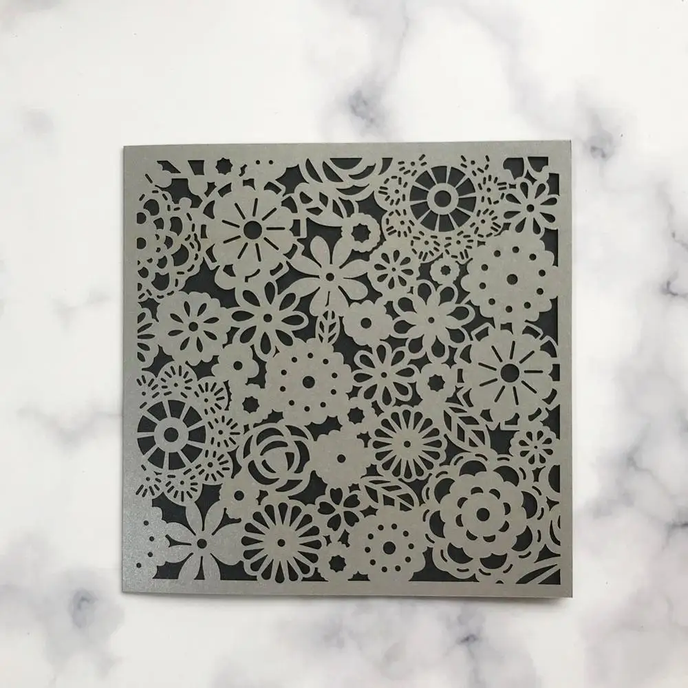 50 шт./лот Свадебная пригласительная открытка в виде цветка для сада тема помолвки