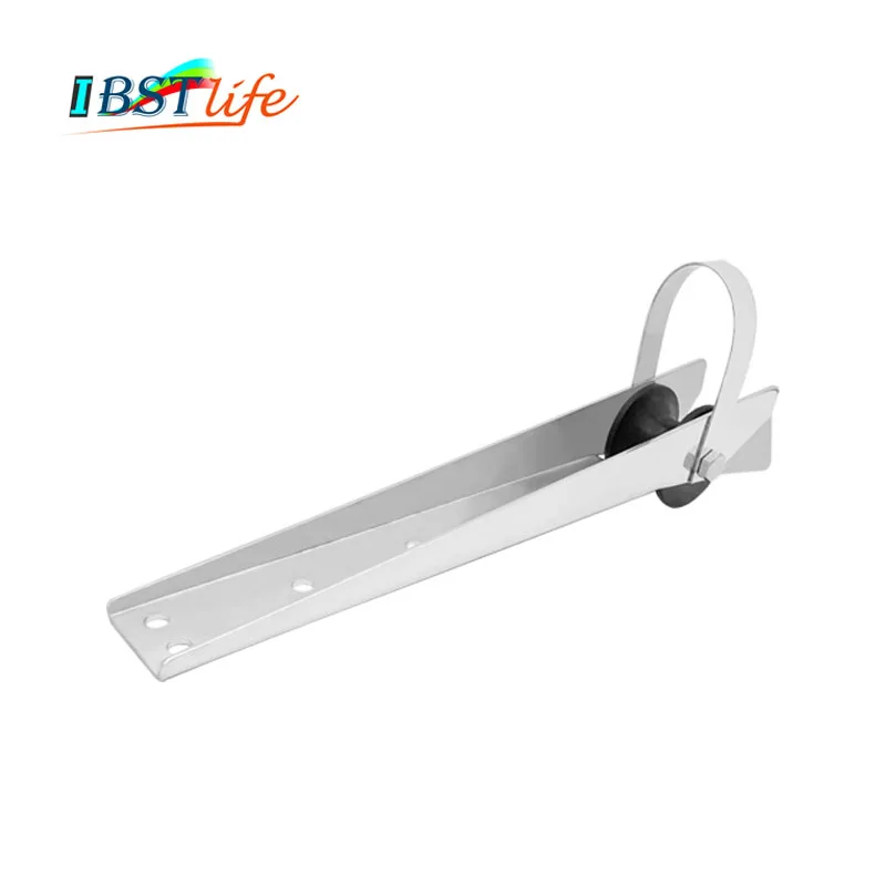 

390 _ подъемный ролик для лодки из нержавеющей стали 316 с резиновым колесом для фиксированного анкера