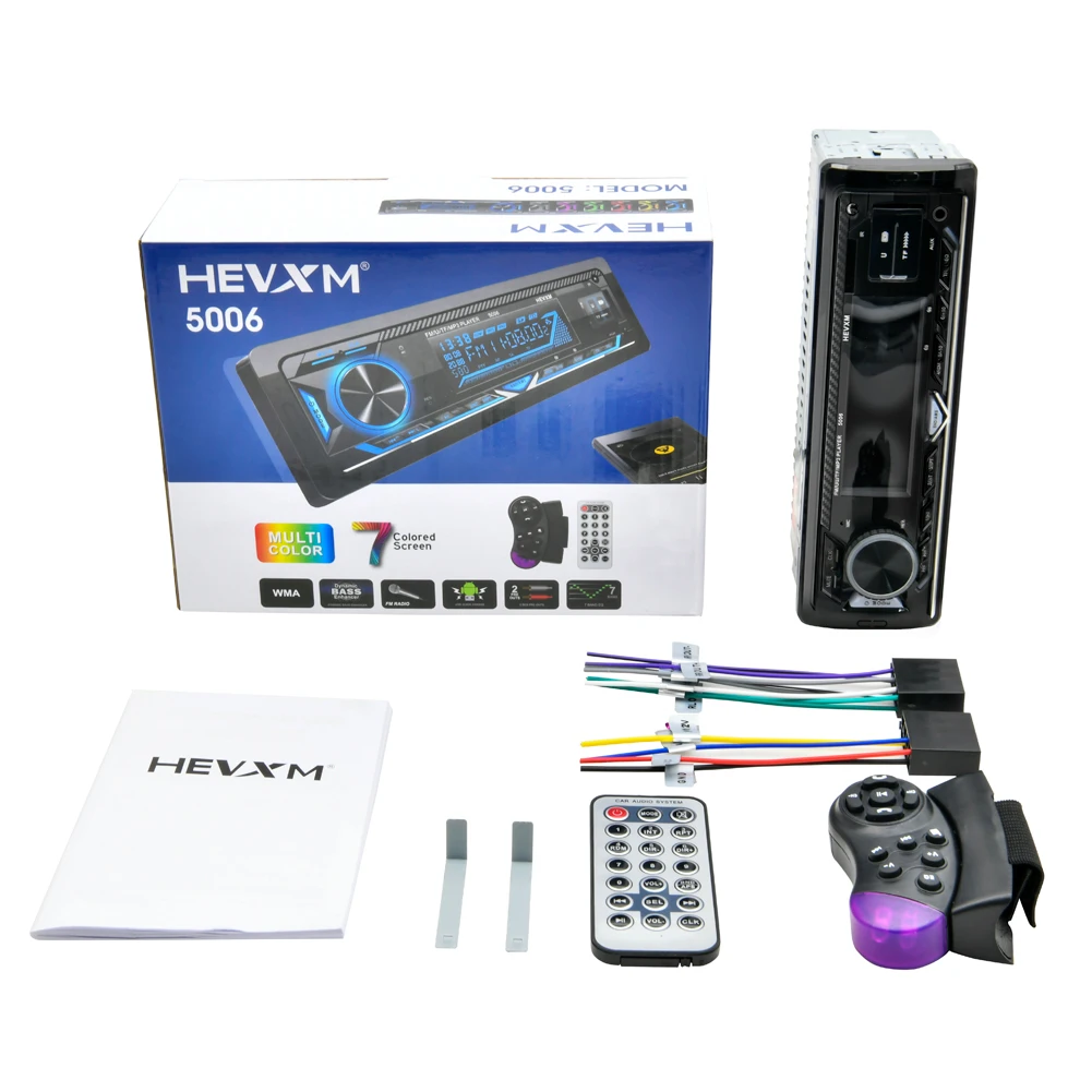 Автомобильный MP3-плеер универсальная стереомагнитола с FM-радио 1 DIN 12 В Bluetooth два