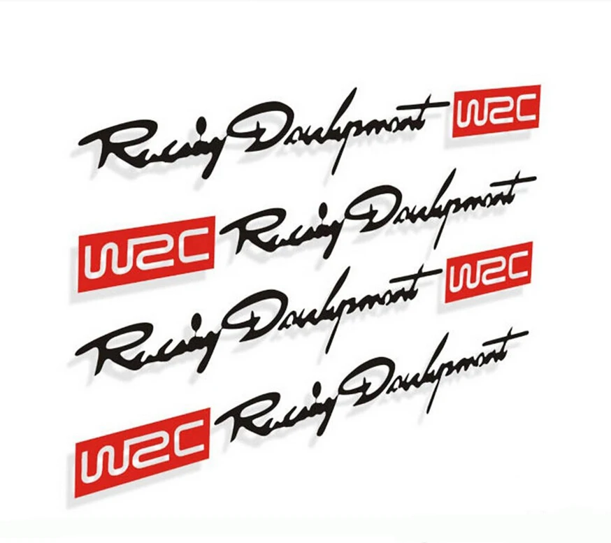 Автомобильный Стайлинг WRC логотип дверной ручки светоотражающие наклейки