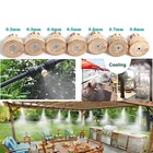 6 штук, латунные Сменные сопла для сада, патио, лужайки, контроля пыли