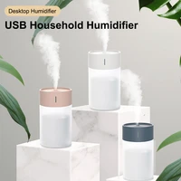 mini humidifier with light portable usb rechargeable air purifier with 2 spray mode power off protection for car office home