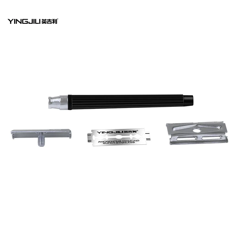 

The English double-sided razor hand scraper beard old razor knife