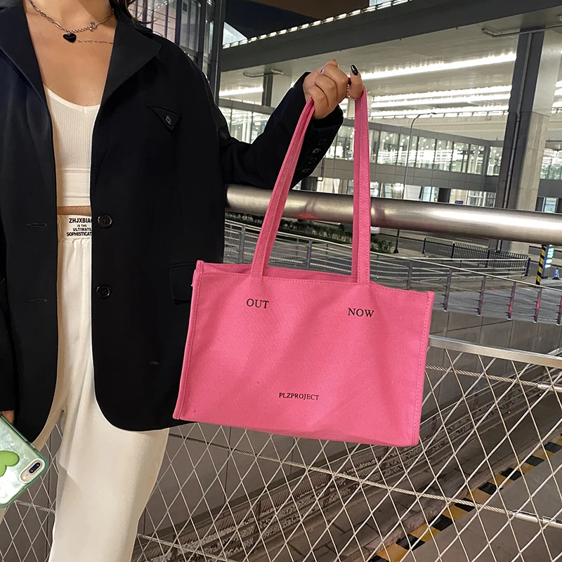 

Модная Холщовая Сумка на плечо для женщин, вместительные повседневные тоуты, дамская сумочка с ручками, Женский мессенджер через плечо для ...