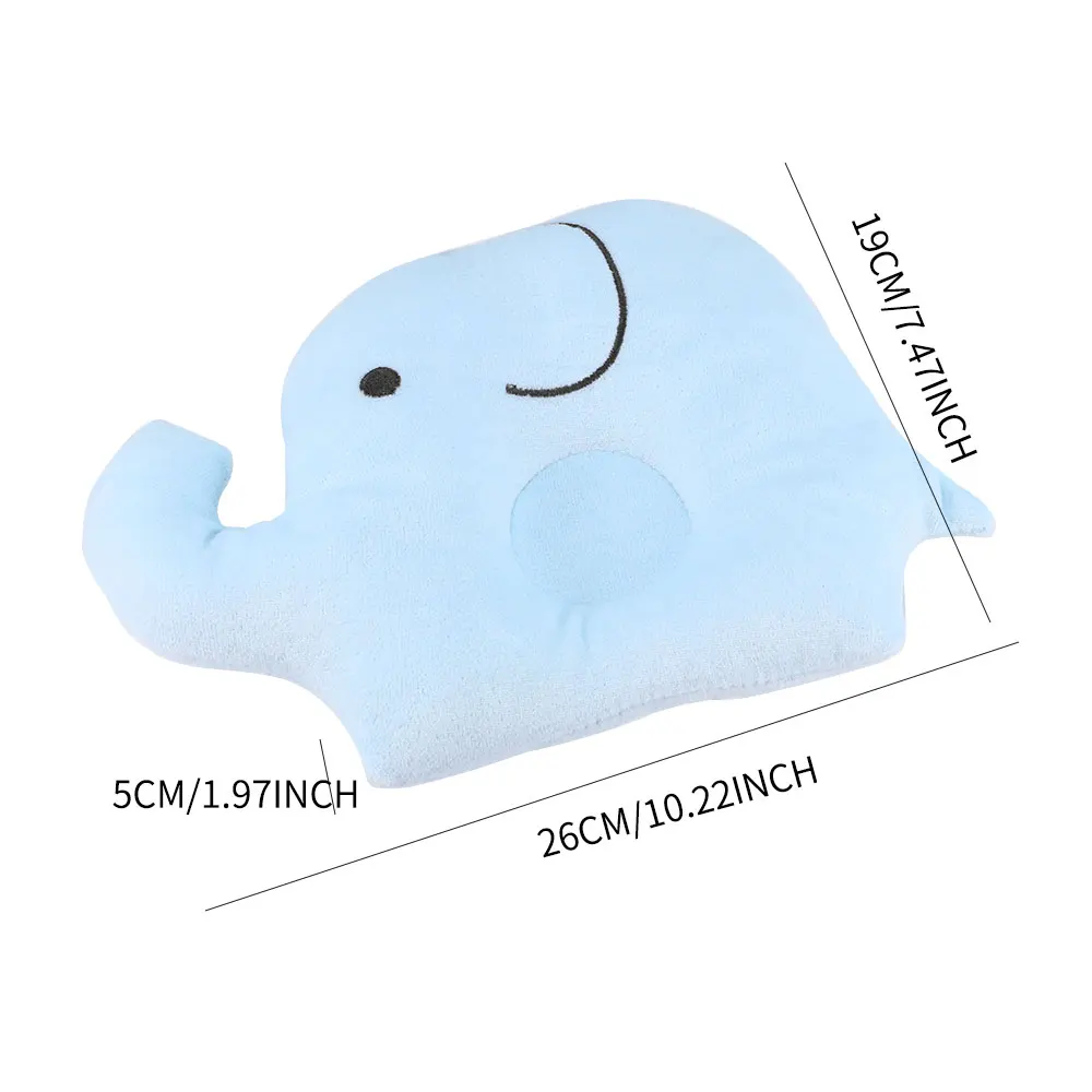 

1Pcs Baby Newborn Pillows Lovely Animal Pattern Baby Shape Pillow Anti-Rollover Baby Headrest Pillow Pad