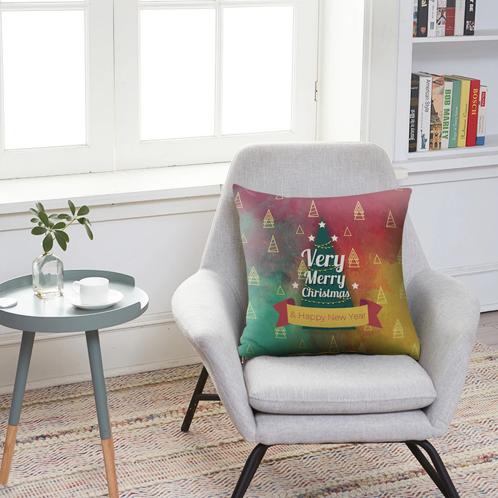 SearchI рождественские домашние Чехлы для подушек с мультяшным рисунком