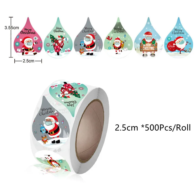 500 шт. рождественские этикетки наклейки украшения для скрапбукинга детей подарок