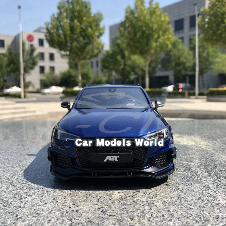 Полимерная модель автомобиля GT Spirit ABT RS4 Avant(синий) 1:18 KJ031+ маленький подарок
