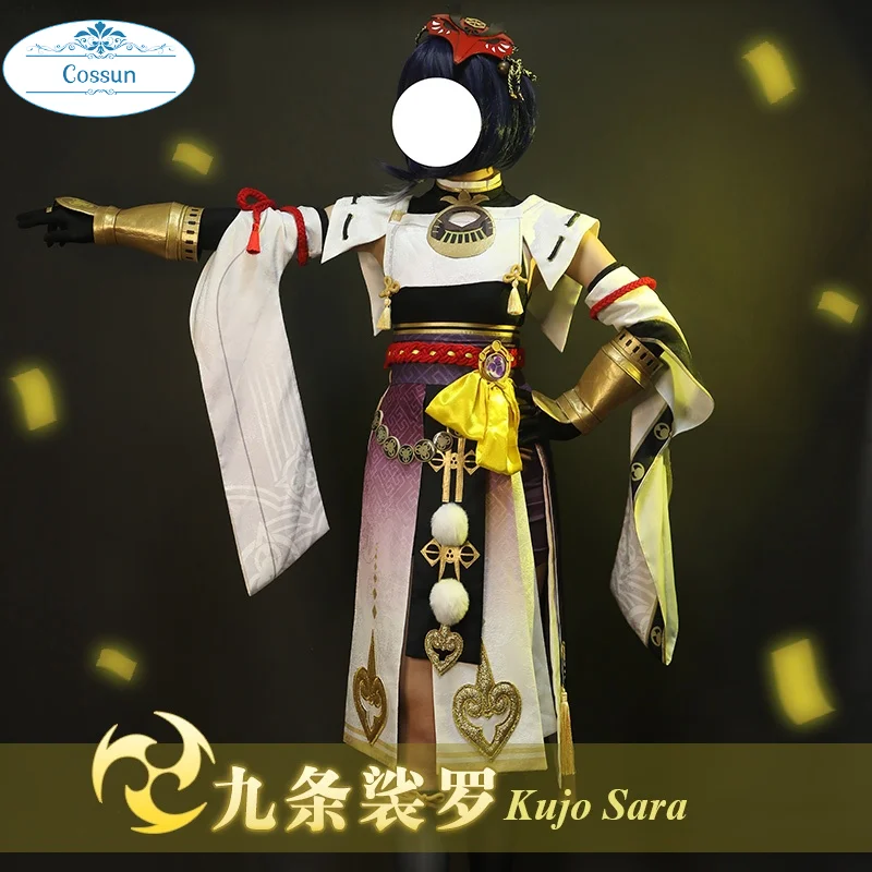

Anime! Genshin Impact Kujo Sara Game Suit Gorgeous Uniform Cosplay Costume Halloween Party Role Play Outfit For Women 2021 NEW