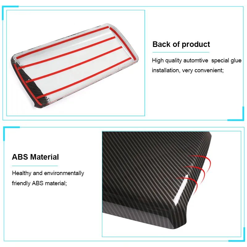 Крышка центрального подлокотника автомобильные аксессуары карбоновый декор