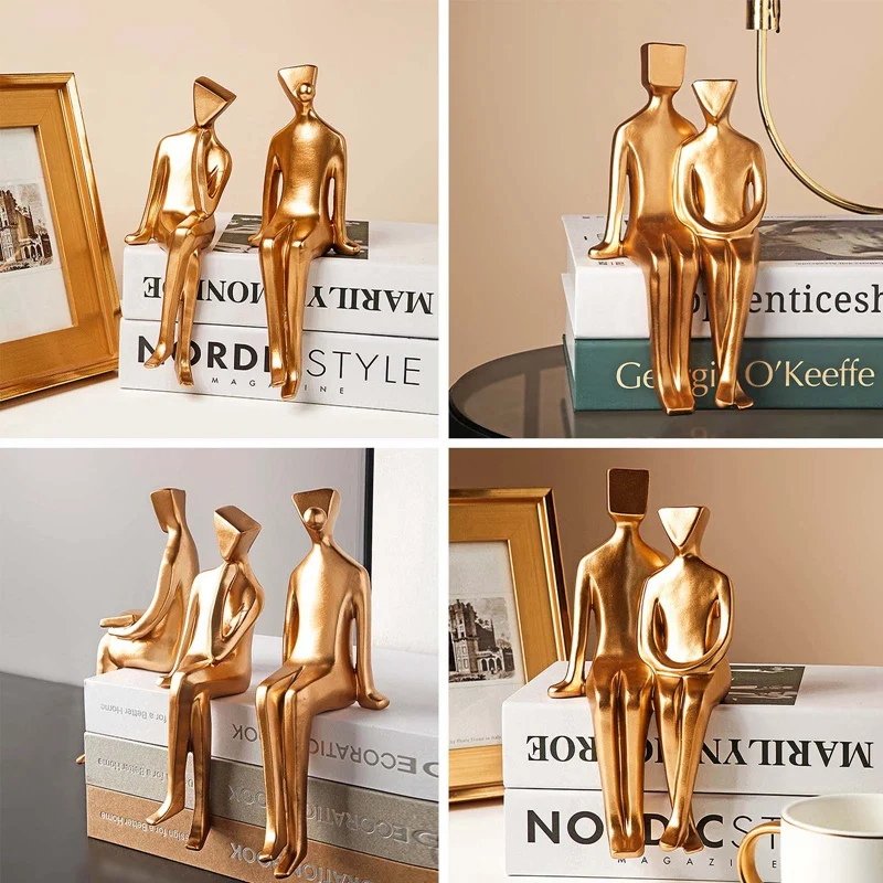 

Nordic Light Luxury Creative Character Decoration Resin Crafts Wine Cabinet Office Home Decoration Decoration Character Model