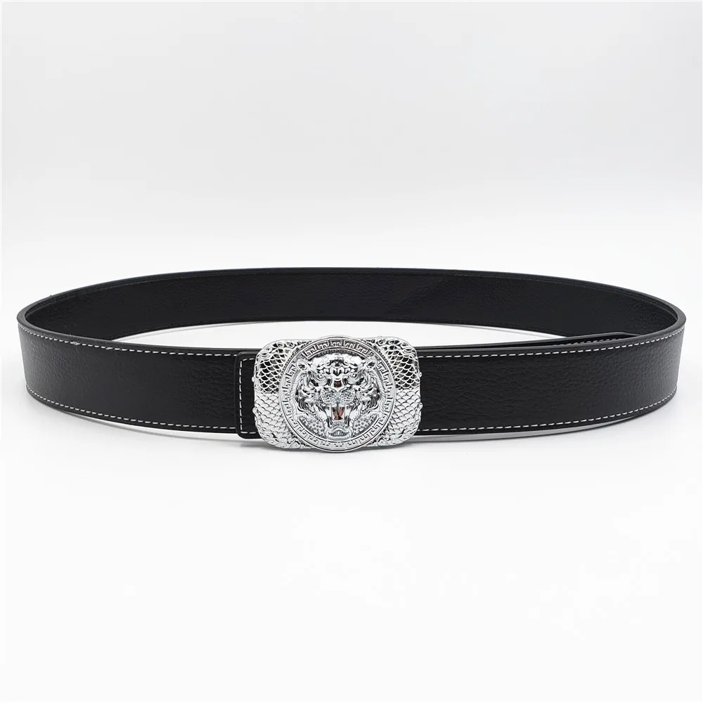 2019 Новый Тигр Пряжка в виде дракона роскошный ремень мужской из настоящей кожи