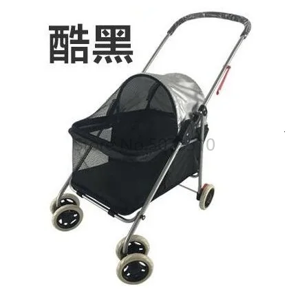 Розовый Dog Trailer Vegetable Dog Car Two-wheeled Car Small Dog Walking Pet Car Cat and Dog Out of The Wagon Folding Cart - Цвет: Розовый