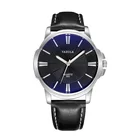 Новые мужские часы синего стекла, кожаный ремешок, кварцевые часы для мужчин 2020 роскошные часы водонепроницаемые наручные часы, повседневные мужские Просмотрам Relogio