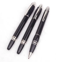 luxury mb ballpoint pen with diamond office black resin signature roller ball pen gel ink fountain pens for writing