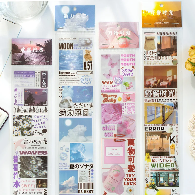 Mohamm 1 шт. Новая летняя серия ПЭТ Васи маскирующая лента креативная наклейка для