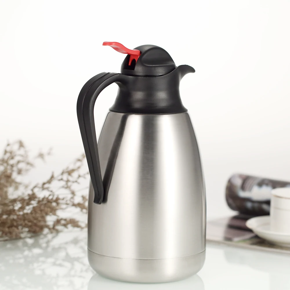 1.5Л вакуумный изолированный кофейник из нержавеющей стали с двойными стенками