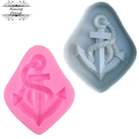 1pcs anchor shape silicone soft candy mold cake decorating tool candy chocolate mold