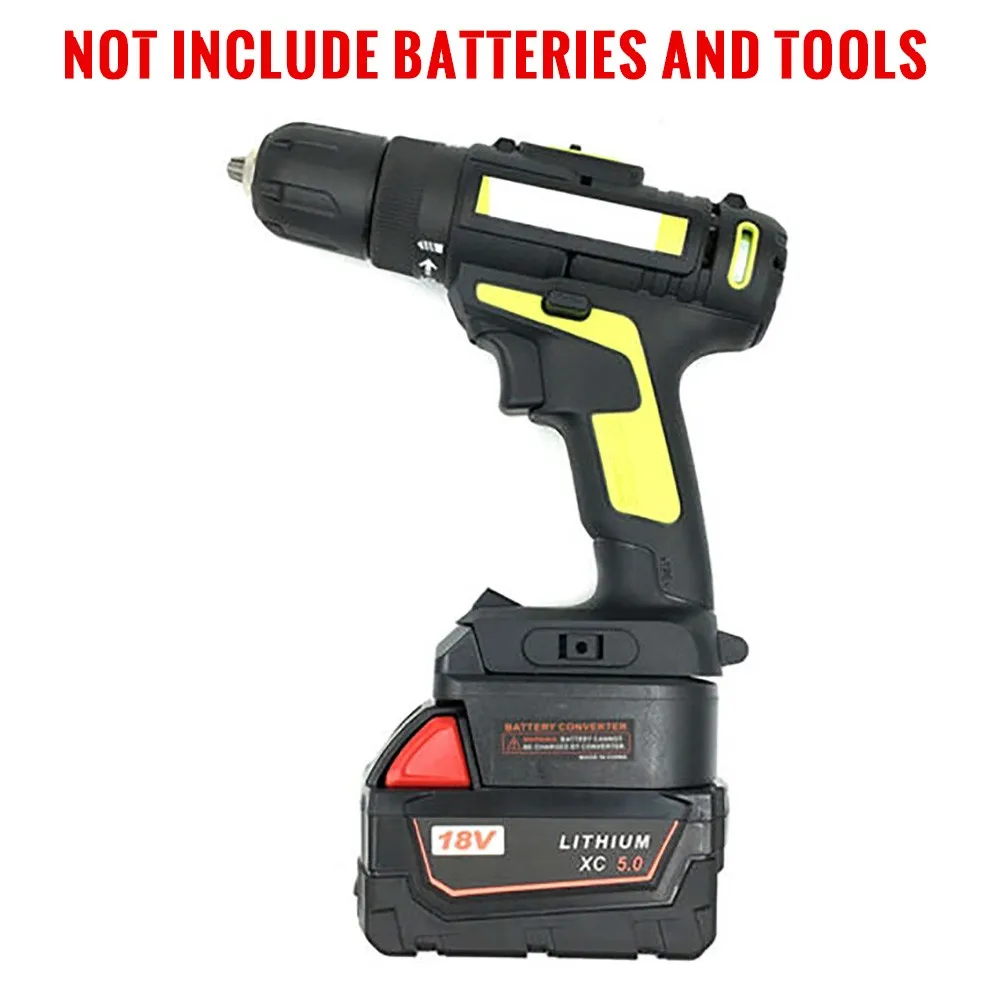 

For Milwaukee Adapter For WORX Li Battery Red Slider WA3401 WA3593 18V 1pc