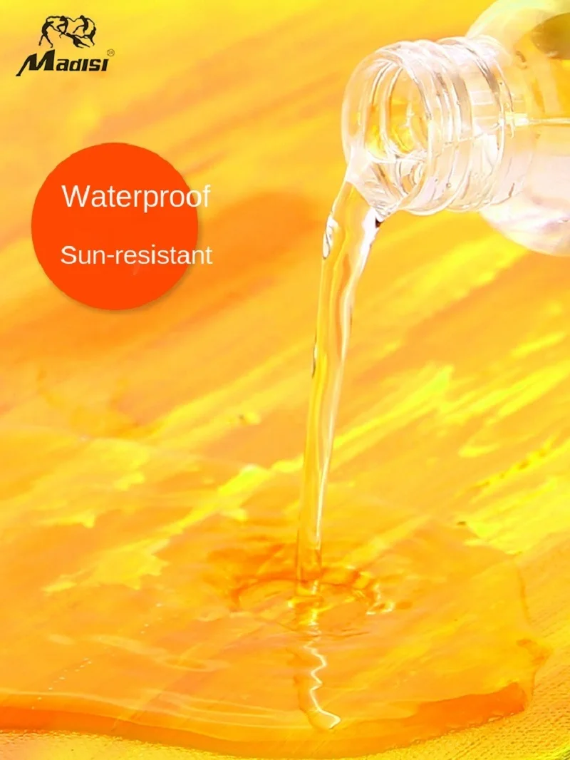 Tanie Madisi Farba Akrylowa 300ML Wodoodporna ściana Malowanie DIY Płyn Kamień Macaron Szary Fluorescencyjny Perłowy Kolor акриловые краски