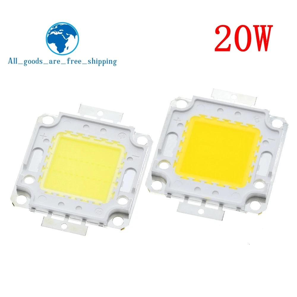 Белый/теплый белый 10 Вт 20 30 50 100 Светодиодный светильник чип DC 12V 36V COB